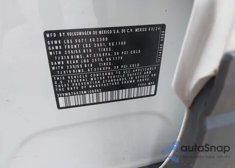 2024 Volkswagen Tiguan 2.0T Se/2.0T Wolfsburg Edition from USA, damaged, VIN 3VVMB7AX7RM108062